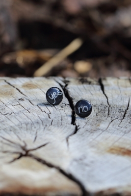 Náušnice pecky - Yes No