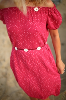 Button Belt Merlot