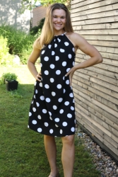 Waterfall Black Dots